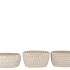 PARIS OFFWHITE POT OVAL ASS 24X13X11CM
