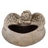 CONCRETE GOLDEN POT HEART 21X18X13CM