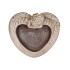 CONCRETE GOLDEN POT HEART 21X18X13CM