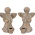 CONCRETE GOLDEN CANDLE H ANGELS ASS 15X11X20CM