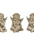 CONCRETE SAINT ANTIQUE ANGEL SITTING 17X15X22CM