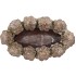 CONCRETE GOLDEN POT XMAS TREES OVAL 27X15X13CM
