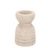 CONCRETE WHITE CANDLE HOLDER 9X9X12CM