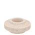 CONCRETE WHITE CANDLE HOLDER ROUND 13X13X6CM