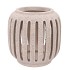 CONCRETE WHITE CANDLE HOLDER LONG 24X24X24CM