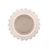CONCRETE WHITE CANDLE HOLDER LONG 21X21X21CM