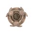 CONCRETE GOLDEN CANDLE HOLDER ANGELS 16X16X12CM