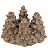 CONCRETE GOLDEN POT XMAS TREE 20X21X14CM