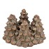 CONCRETE GOLDEN POT XMAS TREE 17X17X10CM