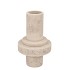 CONCRETE WHITE VASE TUBE 16X16X25CM