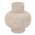 CONCRETE WHITE VASE NECK 31X31X34CM