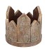 CONCRETE GOLDEN CANDLE HOLDER HOUSES 18X18X16CM