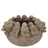 CONCRETE GOLDEN POT BIRDS NEST 23X23X13CM