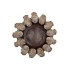 CONCRETE GOLDEN POT BIRDS NEST 23X23X13CM