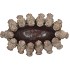 CONCRETE GOLDEN POT BIRDS OVAL 31X19X15CM