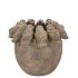 CONCRETE GOLDEN POT BIRDS 18X18X15CM