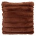 MONTANA STRIPE BROWN CUSHION FUR LOOK 45X45CM
