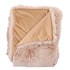 MONTANA FAUX SAND PLAID FUR 140X180CM