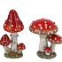 WONDERLAND RED MUSHROOM BOLETUS  ASS 12X11X14CM