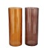 MARLY AMBER BROWN VASE ASS 10X10X28CM
