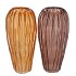 MARLY AMBER BROWN VASE STRUCTURE LONG ASS 19X40CM