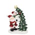 YULE SANTA LIGHT UP W BATTERY 17X9X21CM