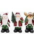 YULE SANTA SNOWMAN LED ASS 12X9X20CM