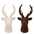 X-MAS FLOCK BROWN SAND DEER ASS 13X13X23CM