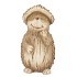 WONDERLAND BROWN HEDGEHOG 19X18X36CM