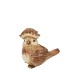 WONDERLAND BROWN BIRD 10X8X10CM