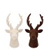 X-MAS FLOCK BROWN SAND DEER ASS 7X7X10CM