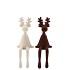X-MAS FLOCK BROWN SAND DEER FUNNY ASS 6X6X15CM