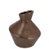 MERLIN BROWN VASE CURVES 21X23CM