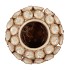 NANCY BEIGE VASE LONG FLOWER 22X22X33CM