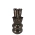MERLIN GREEN VASE TUBES 12X23CM
