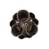 MERLIN GREEN VASE TUBES 12X23CM