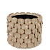 NANCY BEIGE POT ROUND FLOWER 14X14X12CM