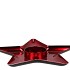 MELAMINE LISA RED PLATE 31X31X3CM