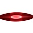 MELAMINE LISA RED BOAT OVAL 39X12X13CM
