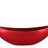 MELAMINE LISA RED BOAT OVAL 55X14X18CM