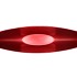 MELAMINE LISA RED BOAT OVAL 55X14X18CM