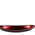 MELAMINE LISA RED POT OVAL 40X17X6CM
