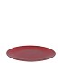 MELAMINE LISA RED PLATE ROUND 22X22X2CM