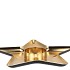 MELAMINE LISA GOLD PLATE 31X31X3CM