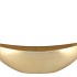 MELAMINE LISA GOLD BOAT OVAL 55X14X18CM