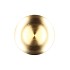 MELAMINE LISA GOLD PLATE ROUND 22X22X2CM
