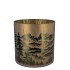 RUBY GOLD T-LIGHT MOUNTAIN TREE 8X8CM