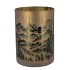 RUBY GOLD T-LIGHT MOUNTAIN TREE 18X24CM