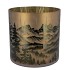 RUBY GOLD T-LIGHT MOUNTAIN TREE 20X20CM