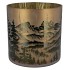 RUBY GOLD T-LIGHT MOUNTAIN TREE 25X25CM